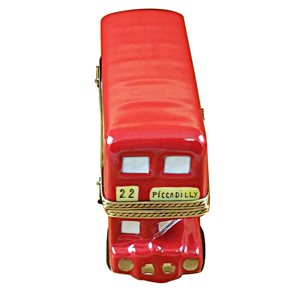 Load image into Gallery viewer, Rochard "London Double Decker Bus with Removable Ticket" Limoges Box
