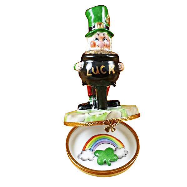 Load image into Gallery viewer, Rochard "Leprechaun" Limoges Box