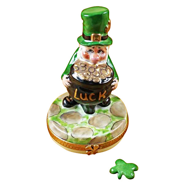 Load image into Gallery viewer, Rochard "Leprechaun" Limoges Box