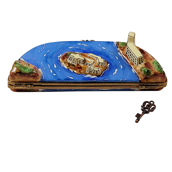 Load image into Gallery viewer, Rochard "Alcatraz with Brass Key" Limoges Box