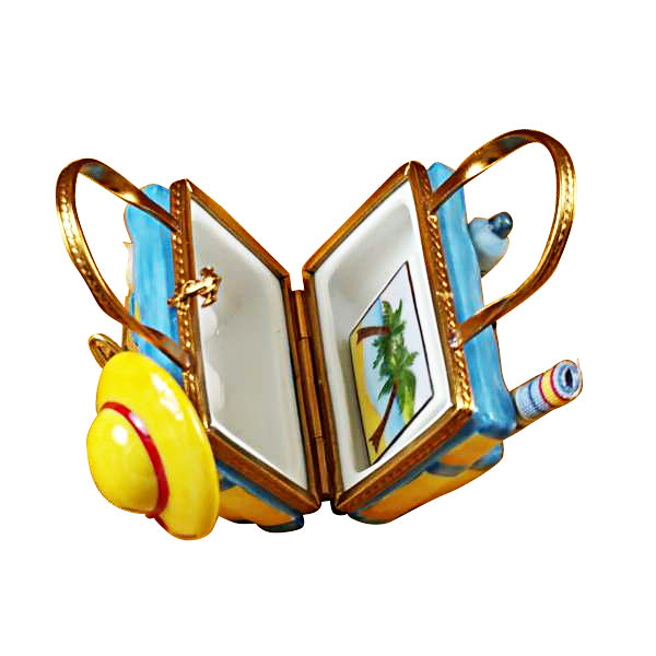 Load image into Gallery viewer, Rochard "Beach Tote with Hat and Accessories" Limoges Box