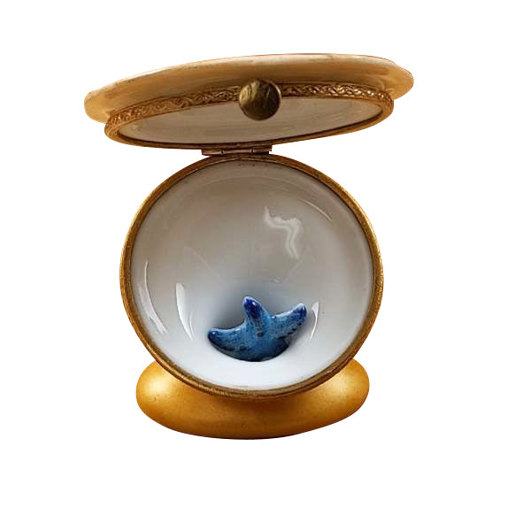 Load image into Gallery viewer, Rochard "Sand Dollar with Starfish" Limoges Box