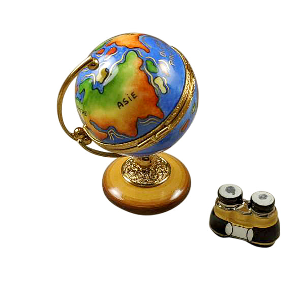 Load image into Gallery viewer, Rochard "Globe with Binoculars" Limoges Box