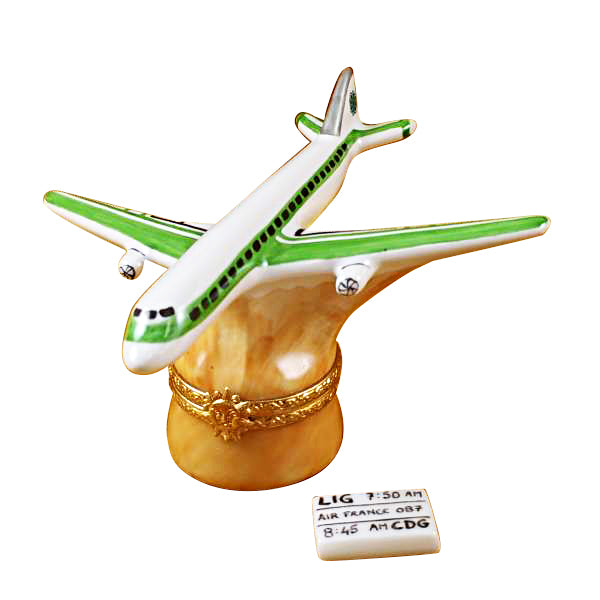 Load image into Gallery viewer, Rochard "Airplane - Rochard Airlines" Limoges Box