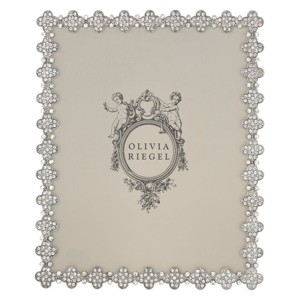 Load image into Gallery viewer, Olivia Riegel Silver Pavé Clover 8" x 10" Frame