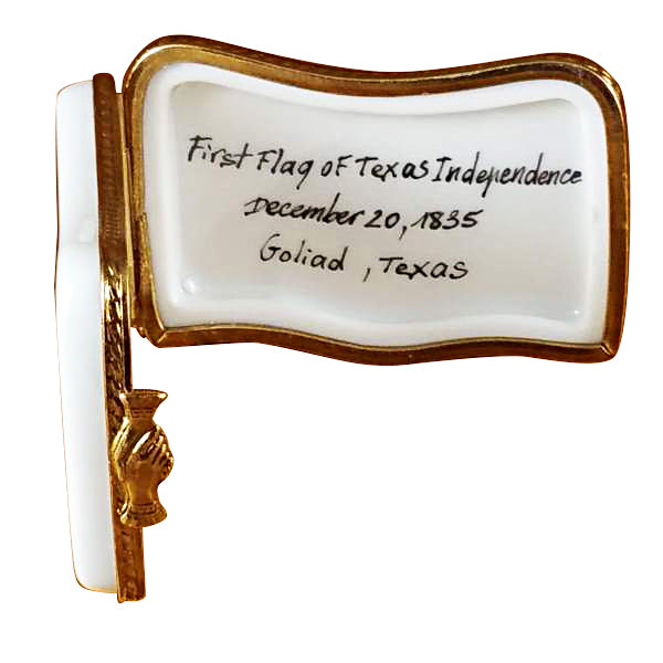 Load image into Gallery viewer, Rochard "Goliad, Texas Flag" Limoges Box