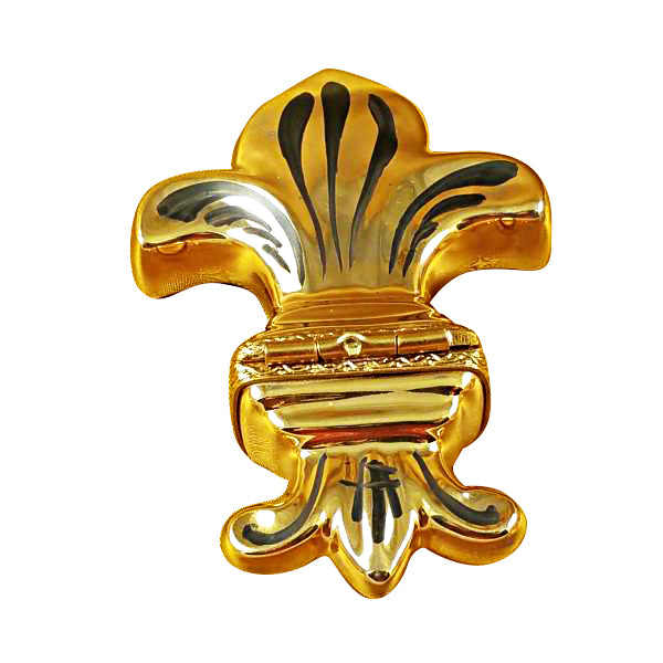 Load image into Gallery viewer, Rochard "Fleur de Lys - Gold" Limoges Box