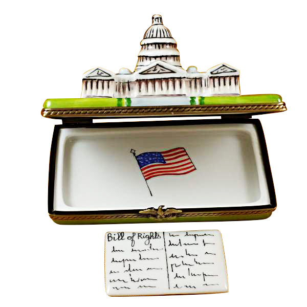 Load image into Gallery viewer, Rochard "Capitol Dome with Removable Bill of Rights" Limoges Box