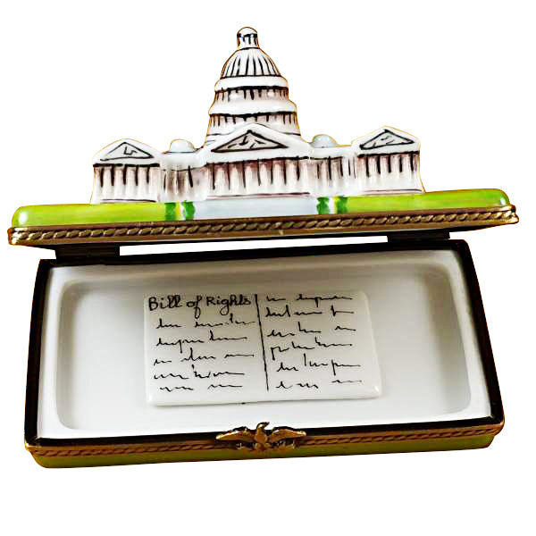 Load image into Gallery viewer, Rochard "Capitol Dome with Removable Bill of Rights" Limoges Box