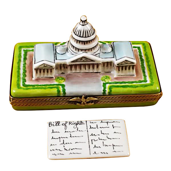 Load image into Gallery viewer, Rochard "Capitol Dome with Removable Bill of Rights" Limoges Box