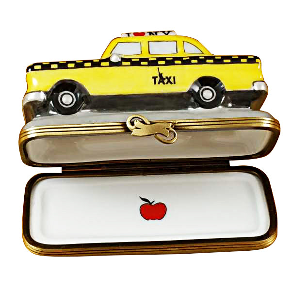 Load image into Gallery viewer, Rochard "Yellow Taxi - I Love New York" Limoges Box