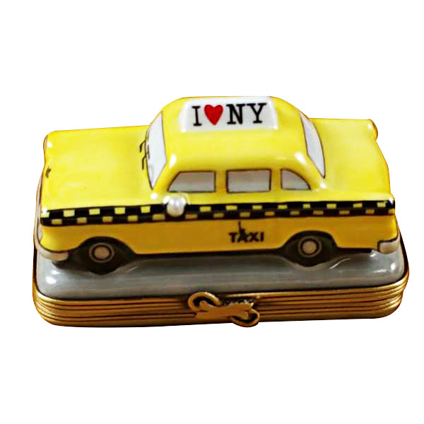 Load image into Gallery viewer, Rochard "Yellow Taxi - I Love New York" Limoges Box
