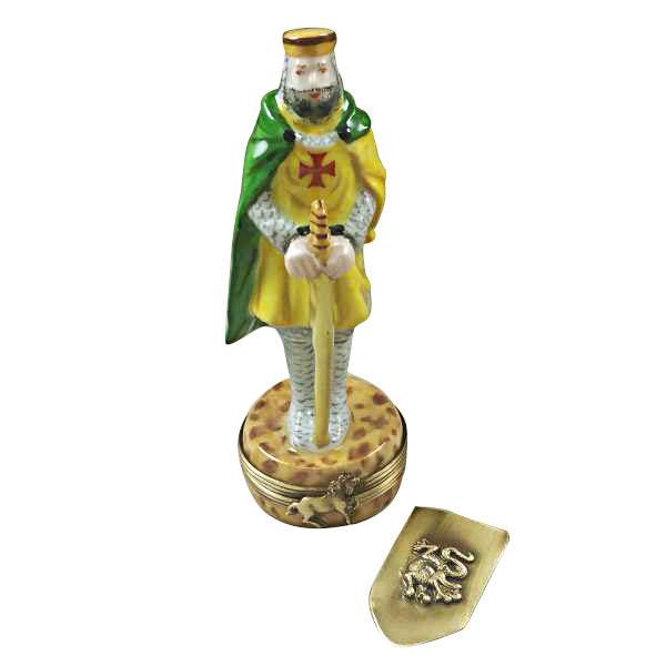 Load image into Gallery viewer, Rochard "King with Sword and Removable Shield" Limoges Box