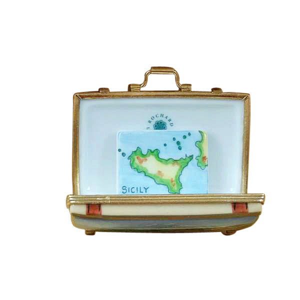Load image into Gallery viewer, Rochard "Sicily Suitcase" Limoges Box