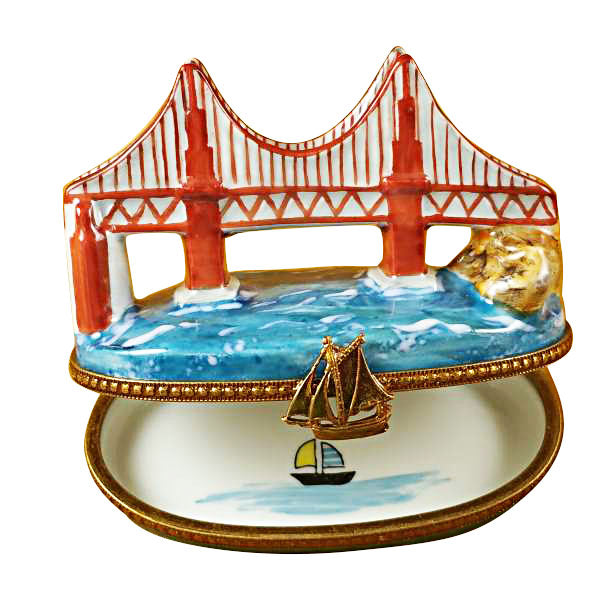 Load image into Gallery viewer, Rochard "Golden Gate Bridge" Limoges Box