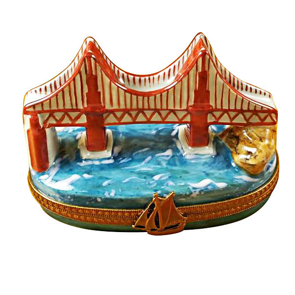 Load image into Gallery viewer, Rochard "Golden Gate Bridge" Limoges Box