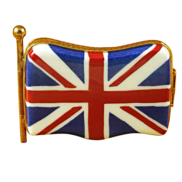 Load image into Gallery viewer, Rochard "Union Jack" Limoges Box