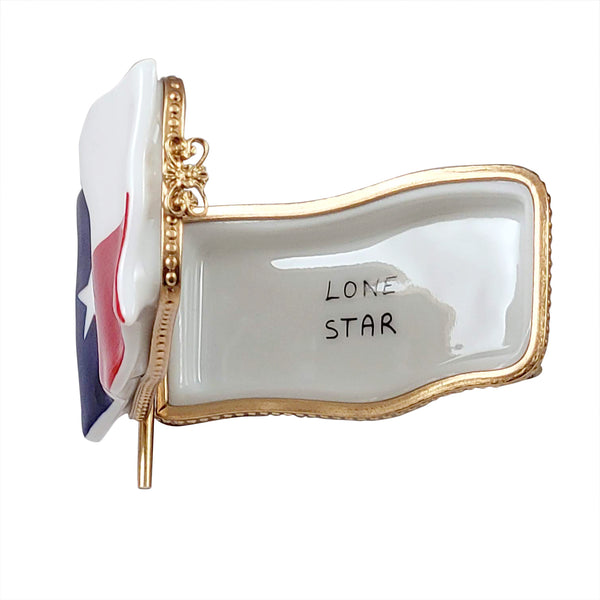 Load image into Gallery viewer, Rochard "Texas Flag" Limoges Box