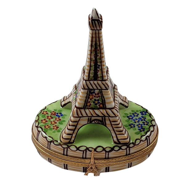 Load image into Gallery viewer, Rochard "Brown Eiffel Tower - "I Love Paris" Painted Inside" Limoges Box