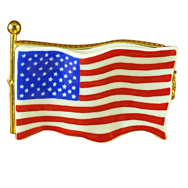 Load image into Gallery viewer, Rochard "United States Flag" Limoges Box