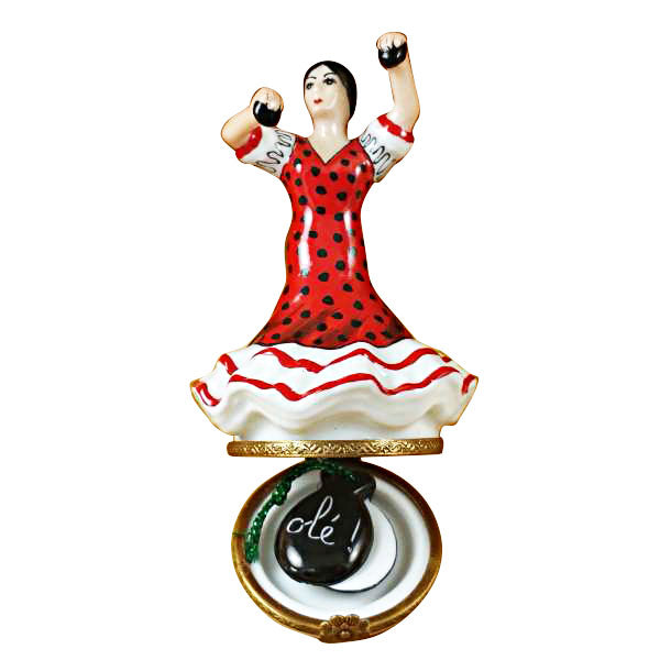 Load image into Gallery viewer, Rochard "Spanish Flamenco Dancer" Limoges Box