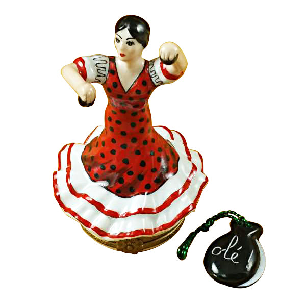 Load image into Gallery viewer, Rochard "Spanish Flamenco Dancer" Limoges Box