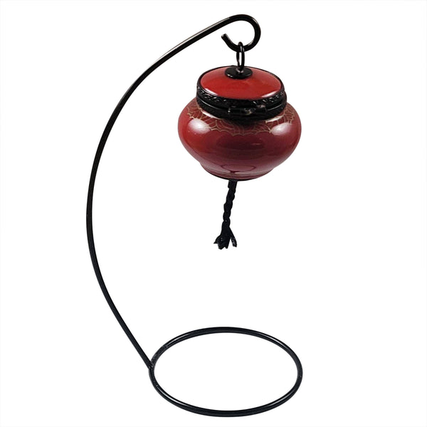 Load image into Gallery viewer, Rochard "Chinese Lantern on Brass Stand" Limoges Box