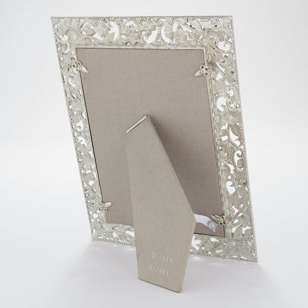Load image into Gallery viewer, Olivia Riegel Silver Flora 5" x 7" Frame