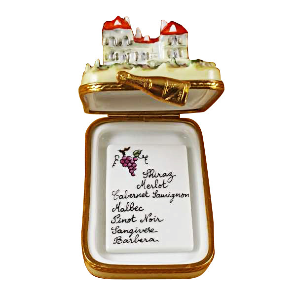 Load image into Gallery viewer, Rochard "Vineyard with Removable Wine List" Limoges Box