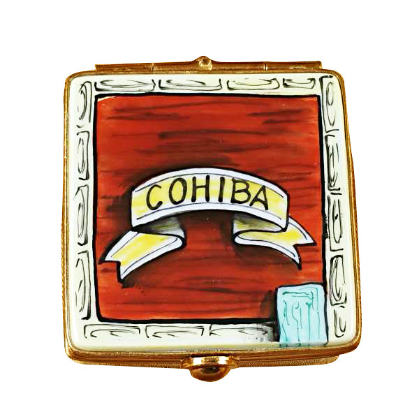 Load image into Gallery viewer, Rochard "Cigar Box with Removable Cigars" Limoges Box