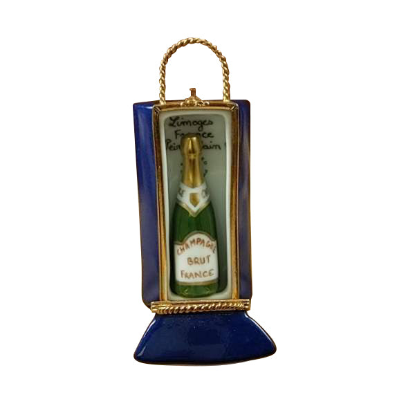 Load image into Gallery viewer, Rochard "Paris by Night Giftbag with Bottle of Champagne" Limoges Box