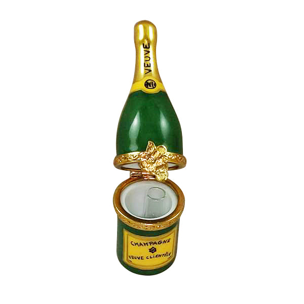 Load image into Gallery viewer, Rochard "Veuve Clientele Champagne Bottle with Flute" Limoges Box
