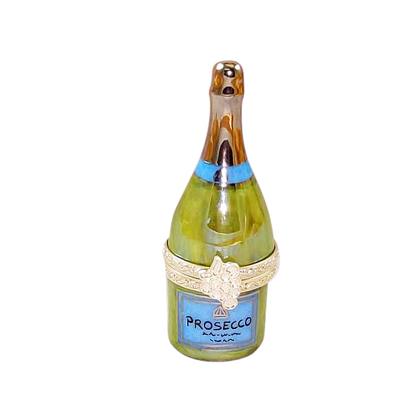 Load image into Gallery viewer, Rochard "Limoges Prosecco Bottle with Flute" Limoges Box
