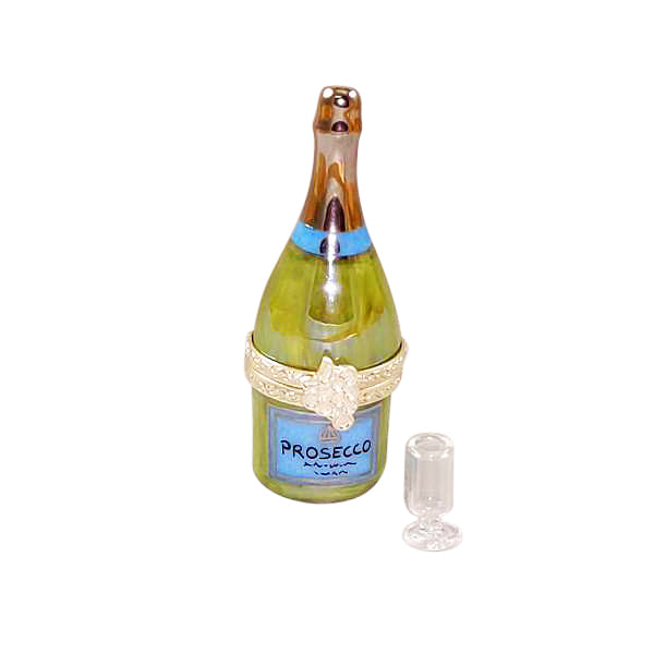 Load image into Gallery viewer, Rochard "Limoges Prosecco Bottle with Flute" Limoges Box