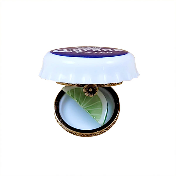 Load image into Gallery viewer, Rochard "Corona Beer Cap with Lime Slice" Limoges Box