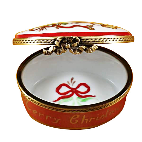 Load image into Gallery viewer, Rochard "Oval-Merry Christmas" Limoges Box