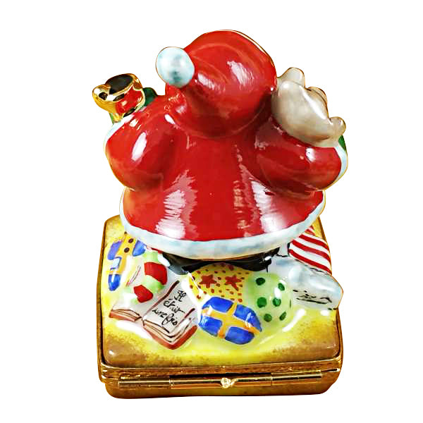 Load image into Gallery viewer, Rochard "Santa with Bell" Limoges Box