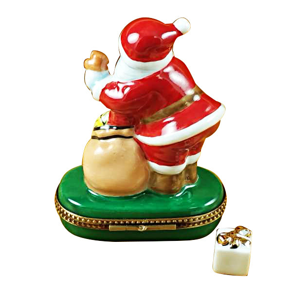 Load image into Gallery viewer, Rochard "Santa with Gift Bag" Limoges Box