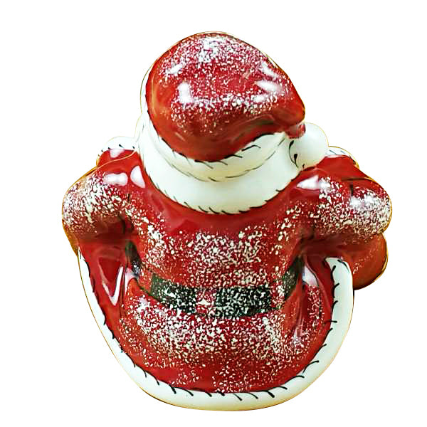 Load image into Gallery viewer, Rochard "Santa Sitting with Gift Bag" Limoges Box