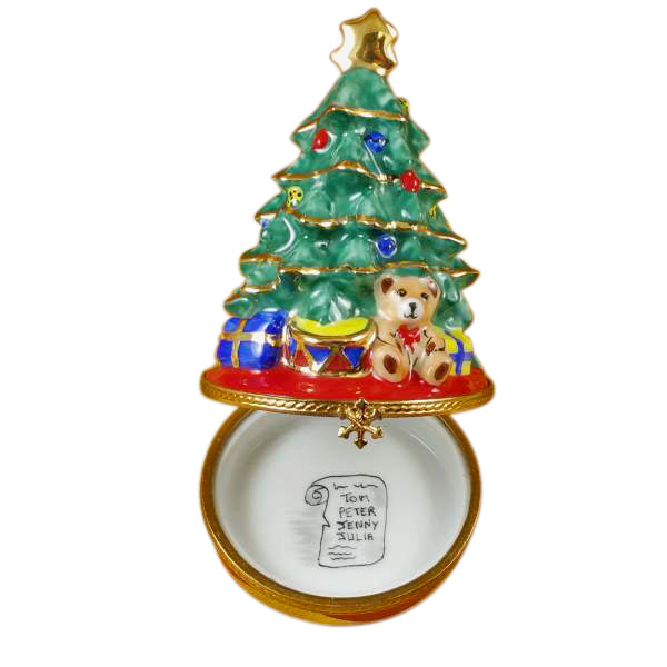 Load image into Gallery viewer, Rochard "Christmas Tree with Gifts" Limoges Box