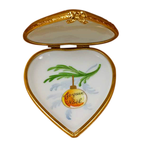 Load image into Gallery viewer, Rochard "Studio Collection - Heart "Little Girl Christmas Tree and Dog"" Limoges Box