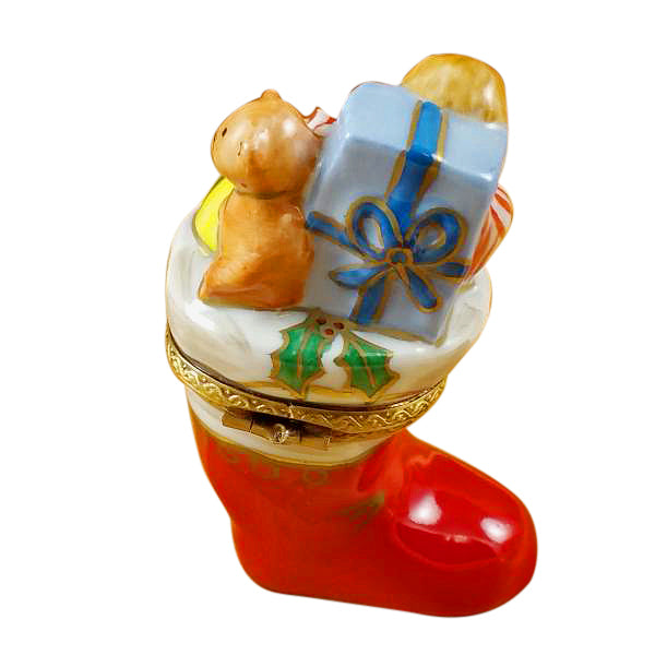 Load image into Gallery viewer, Rochard "Christmas Boot" Limoges Box