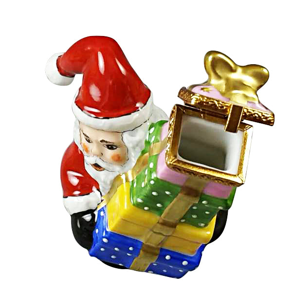 Load image into Gallery viewer, Rochard "Santa with Presents" Limoges Box