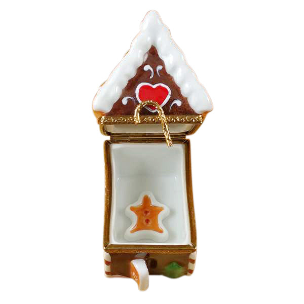 Load image into Gallery viewer, Rochard "Gingerbread House with Gingerman" Limoges Box