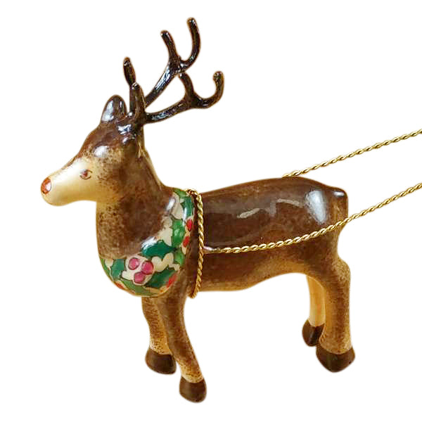 Load image into Gallery viewer, Rochard "Santa in Sleigh with Reindeer" Limoges Box
