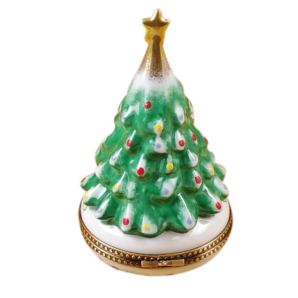 Load image into Gallery viewer, Rochard "Christmas Tree with Star" Limoges Box