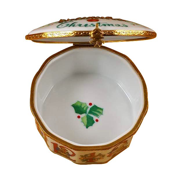 Load image into Gallery viewer, Rochard "Twelve Days of Christmas with Removable Porcelain Wreath" Limoges Box