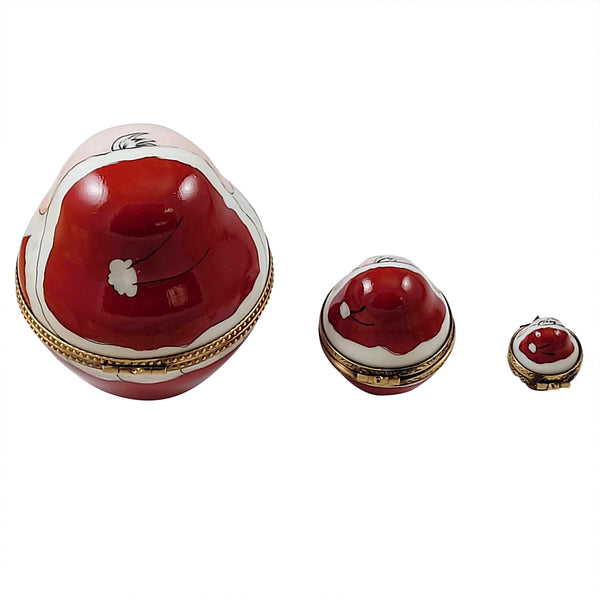 Load image into Gallery viewer, Rochard "Old World Nesting Stacking Santas" Limoges Box