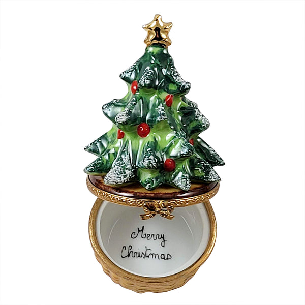 Load image into Gallery viewer, Rochard "Christmas Tree on Basket" Limoges Box
