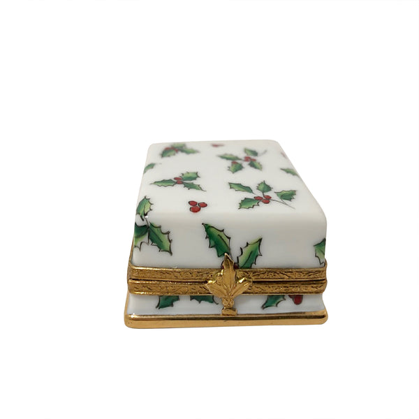 Load image into Gallery viewer, Rochard "Christmas Holly Box with Cupcakes" Limoges Box